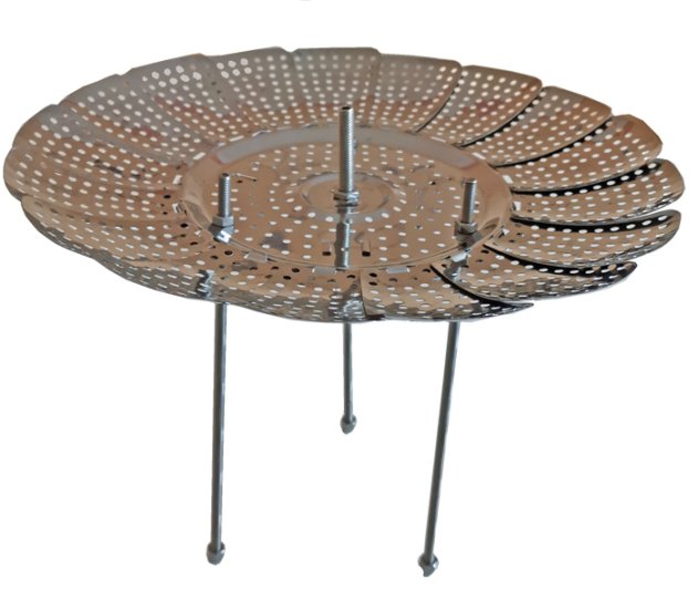 Maischesieb / Aromakorb bis 32 cm Durchmesser, höhenverstellbar bis 25 cm - zum Schließen ins Bild klicken