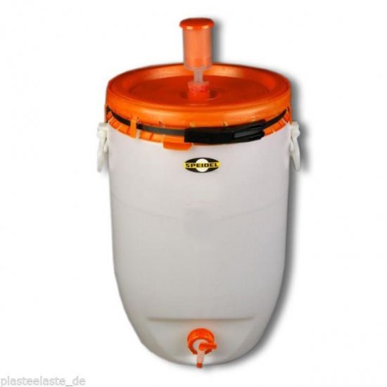 120 l Fermention Bin, high Quality, with Airlock-Cloche and Tap - Click Image to Close