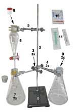 (Bild für) Labor Ölscheideset-DeLuxe - Zum Sammeln, Trennen und Analysieren während der Destillation