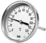 Edelstahl-Bimetall-Thermometer,Schaftlänge 63 mm, hochwertige Ausführung